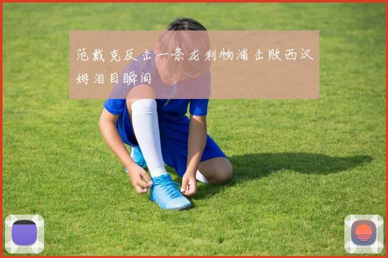 范戴克反击一条龙利物浦击败西汉姆泪目瞬间