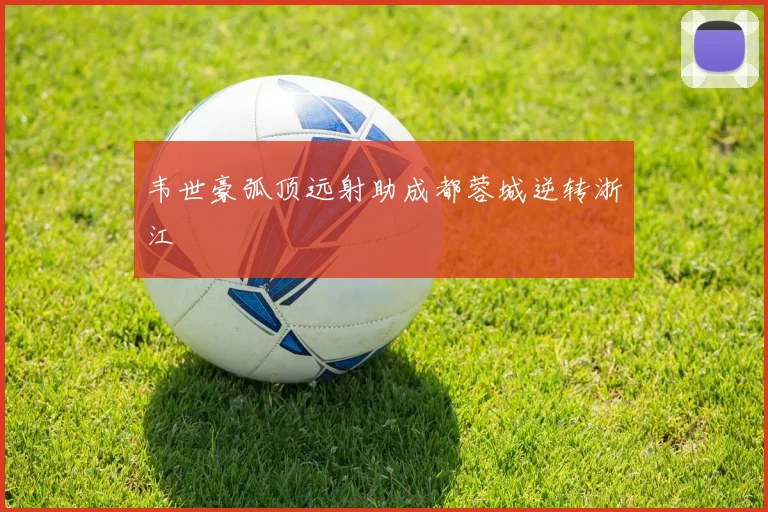 韦世豪弧顶远射助成都蓉城逆转浙江